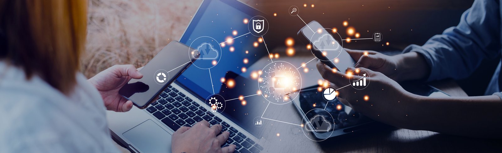 Digital transformation technology strategy, IoT, internet of things. transformation of ideas and the adoption of technology in business in the digital age, enhancing global business capabilities. Ai